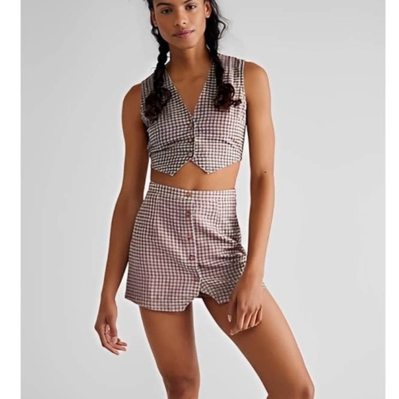 Free People Pants - Free People Gingham Set